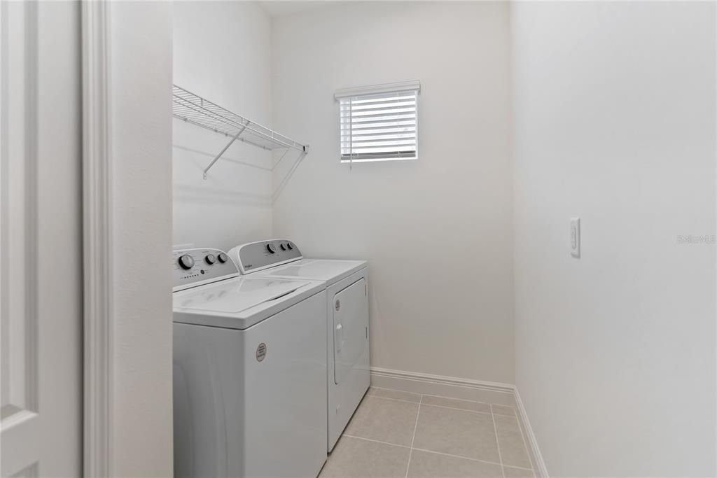 Laundry Room Washer and Gas Dryer