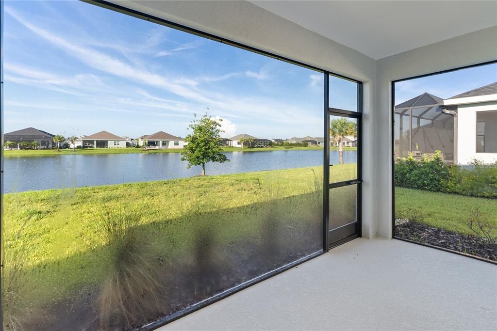 Screened Lanai with Pond View