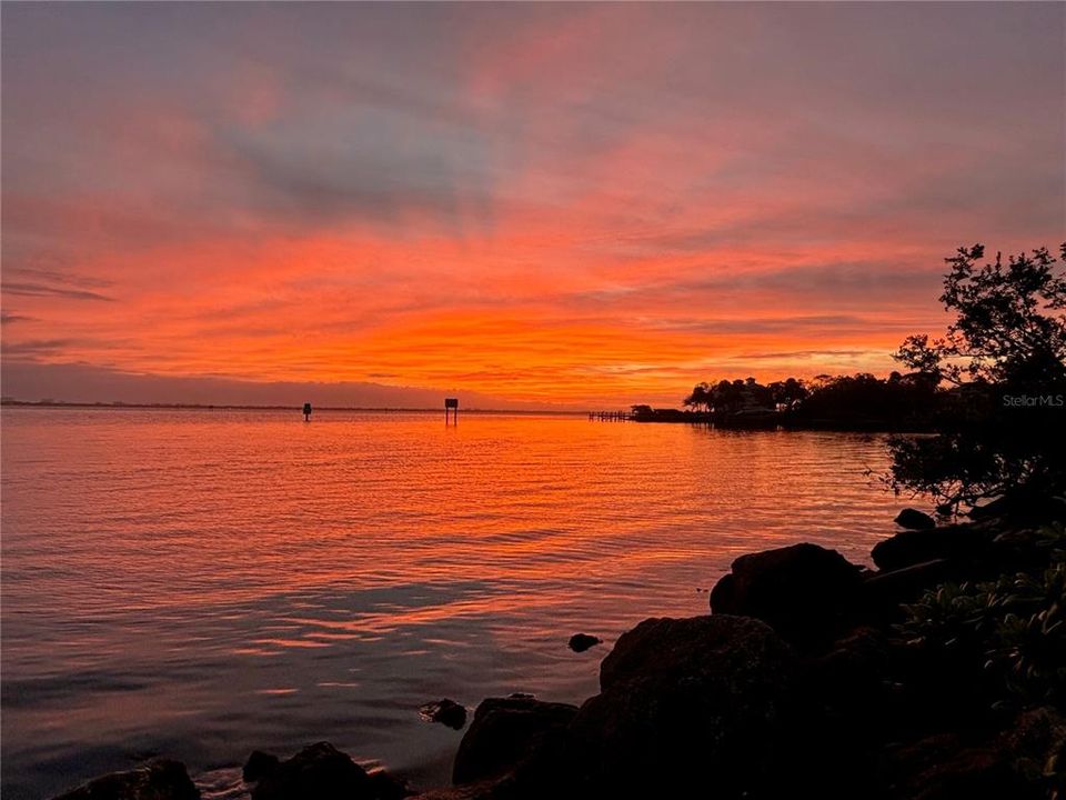 Brevard's beautiful sunsets over the River