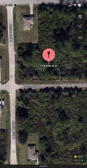 Lot is just east past Olive Ave & 65th St W