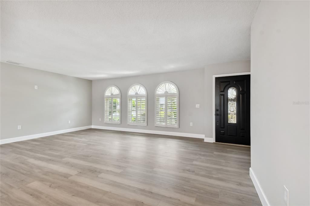 This gorgeous luxury plank flooring is throughout the entire house.