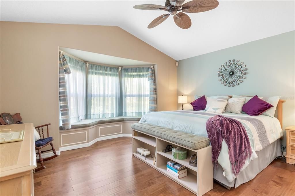 Primary Bedroom, Bay Window sitting area 7305 43rd St E Sarasota Florida