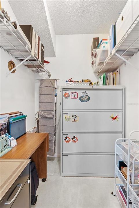 Walk in closet in 3rd bedroom