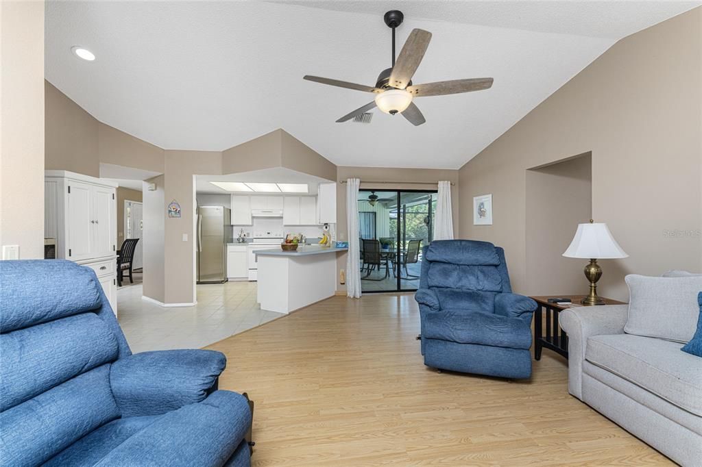 Family room is adjacent to the kitchen, so you can be cooking and entertaining all at the same time!