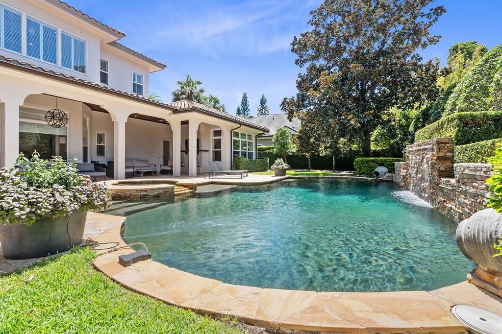 Pool with Water Feature