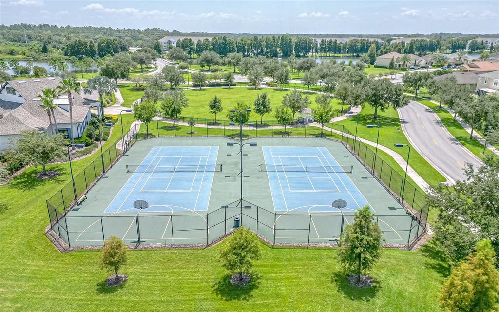 Basketball and Tennis COurts