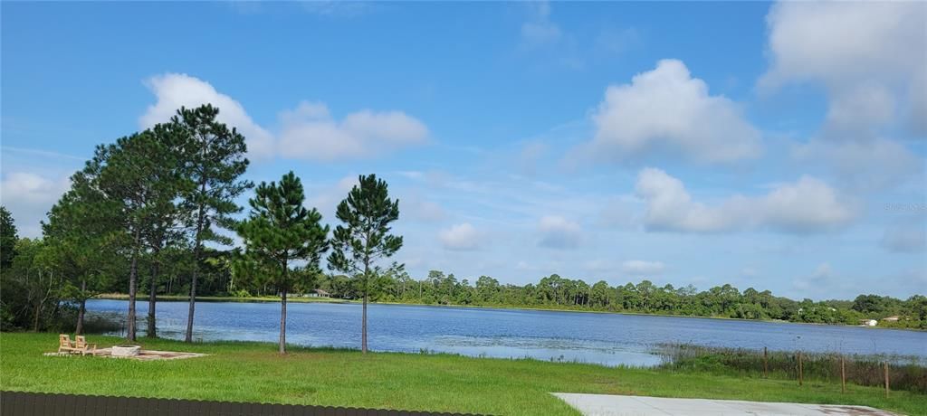 Lake from a vacant lot