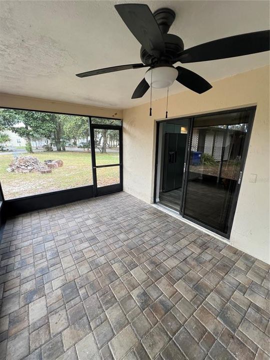 Screened porch Unit B