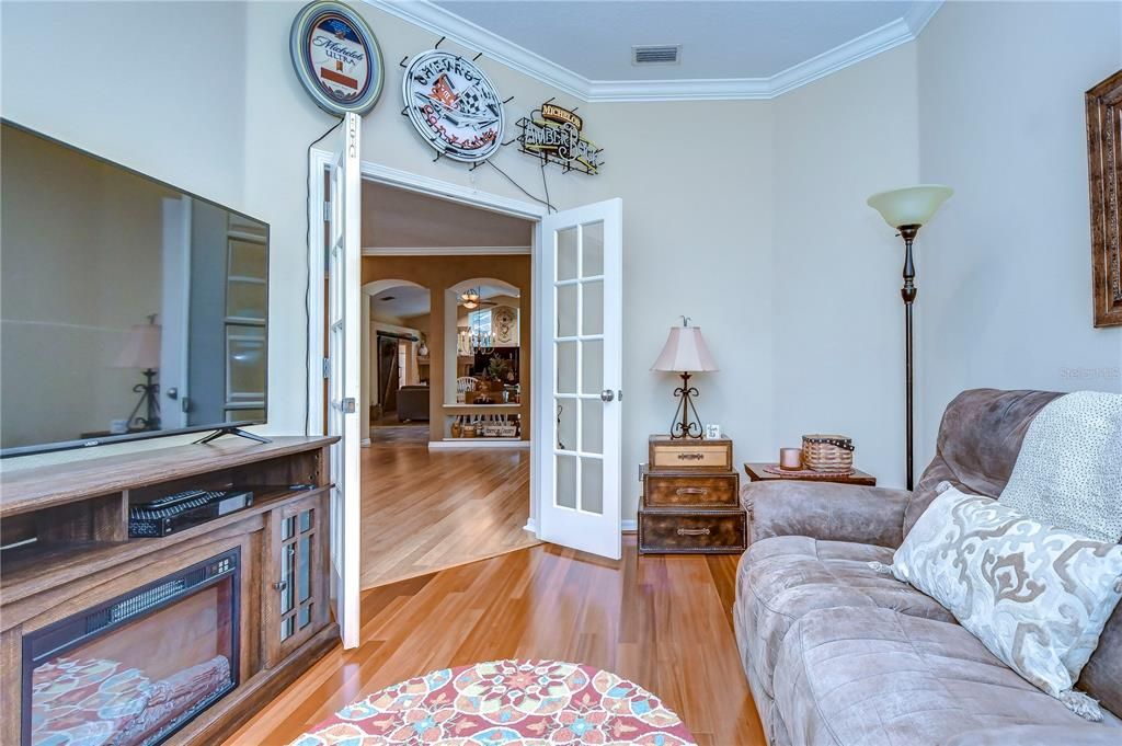 You'll love the hardwood floors and French doors!