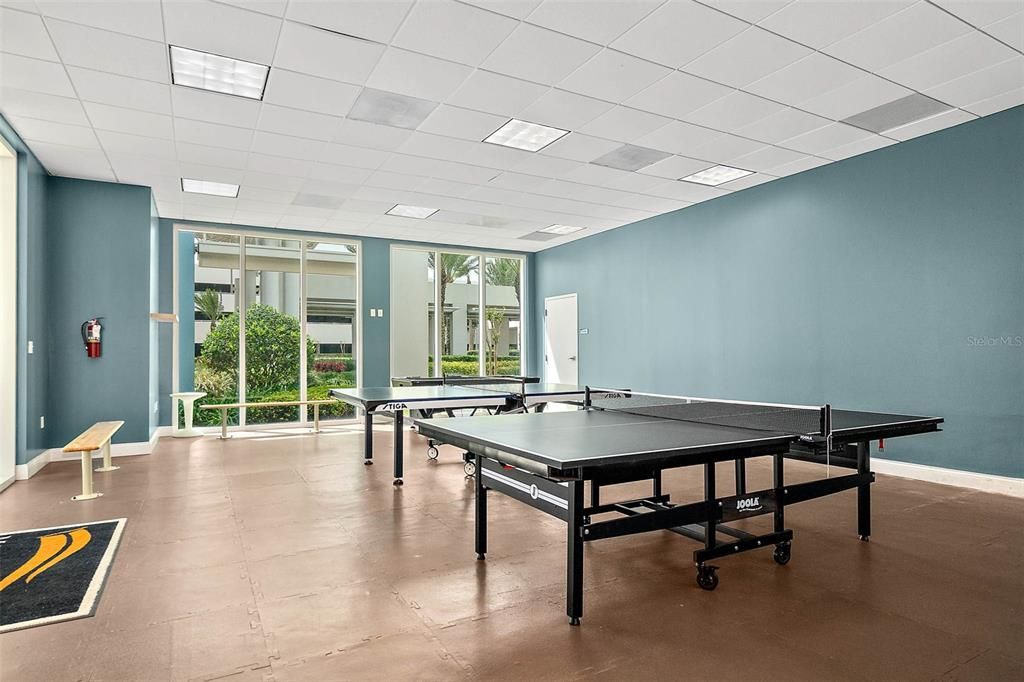 Game Room with Ping-Pong