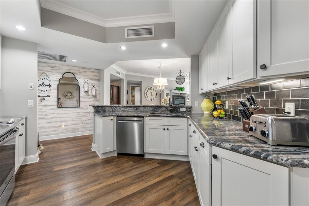 Tray Ceiling and Stainless-Steel Appliances