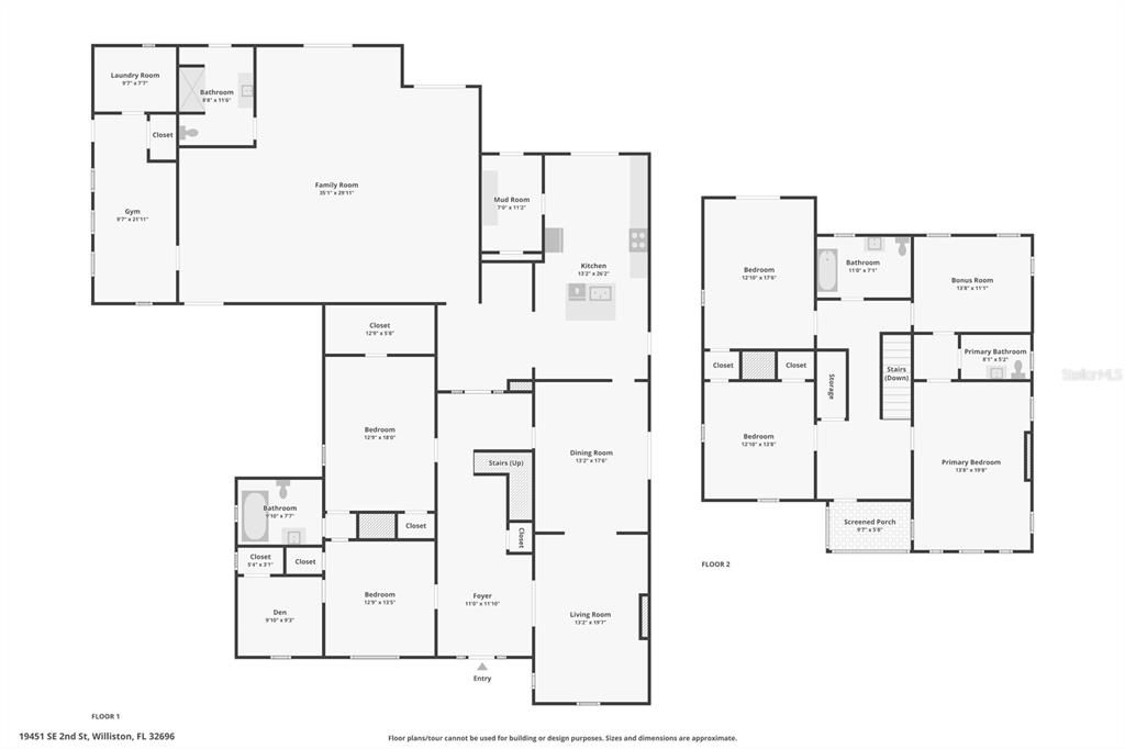 Floor Plan Combined 1st & 2nd Floor