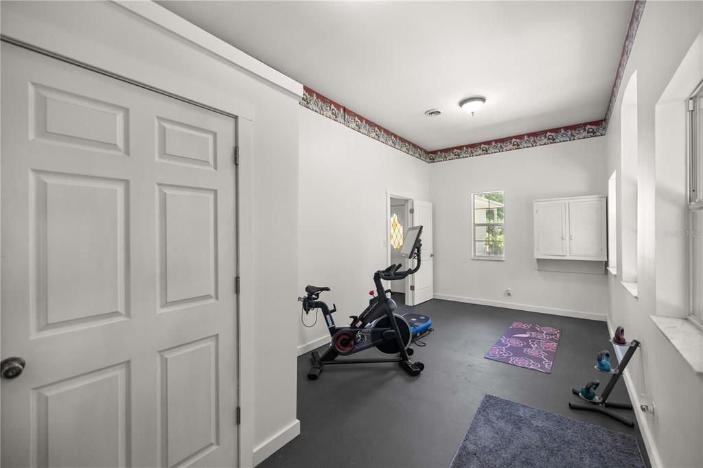 Family Room/Entertainment Room Gym