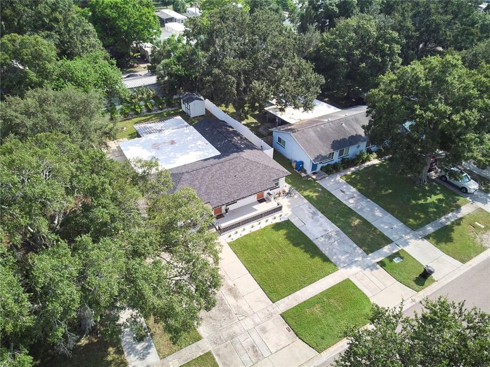 aerial view of the duplex