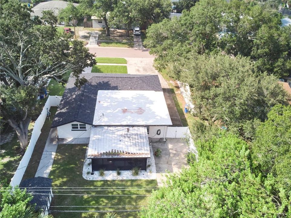 aerial view of the duplex