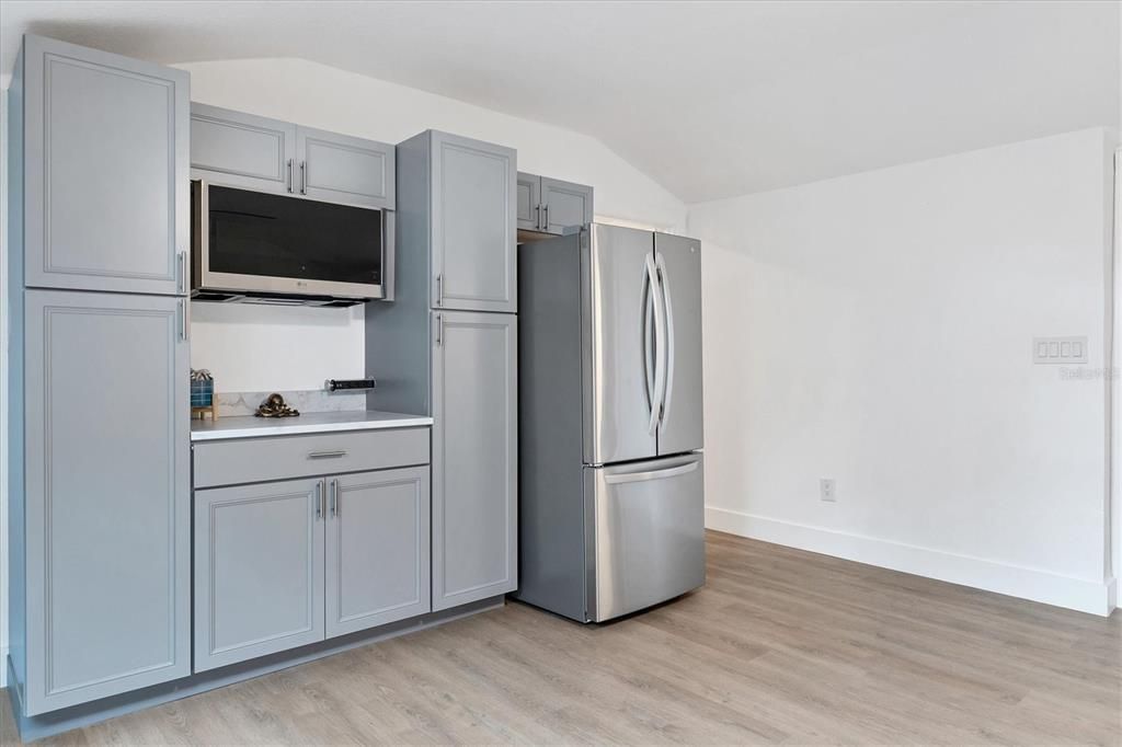 Kitchenette in attic apartment