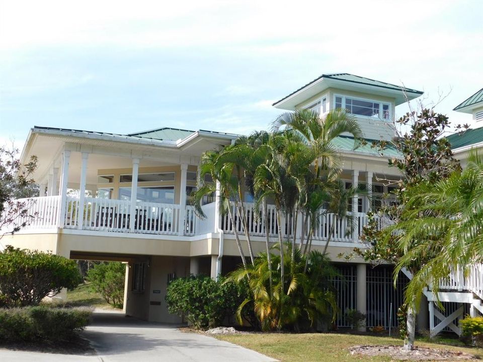 BACK OF CLUBHOUSE