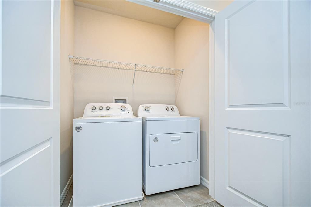 Laundry Closet on the second floor for your convinience