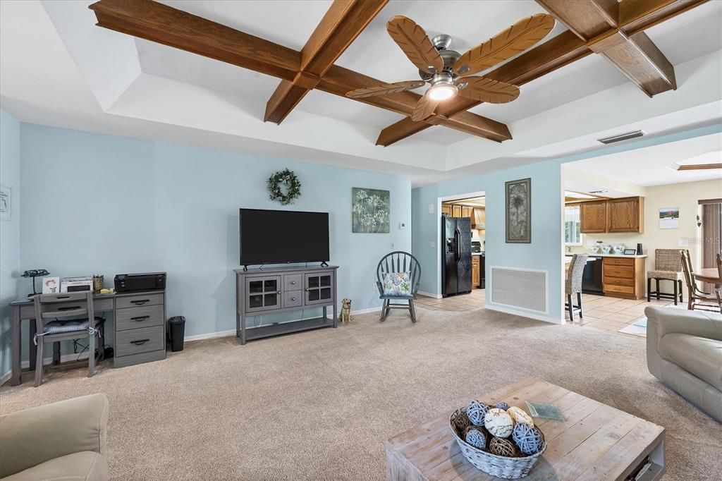 Living Room to Kitchen and Dining Room