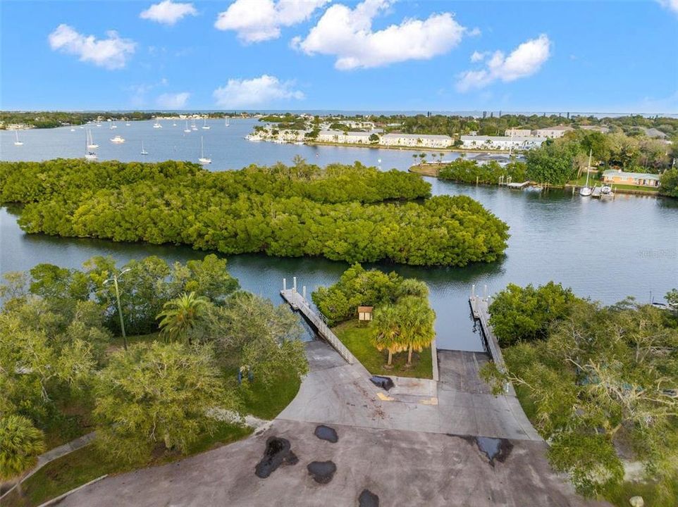 Boat Ramp with Coquina Key in the background