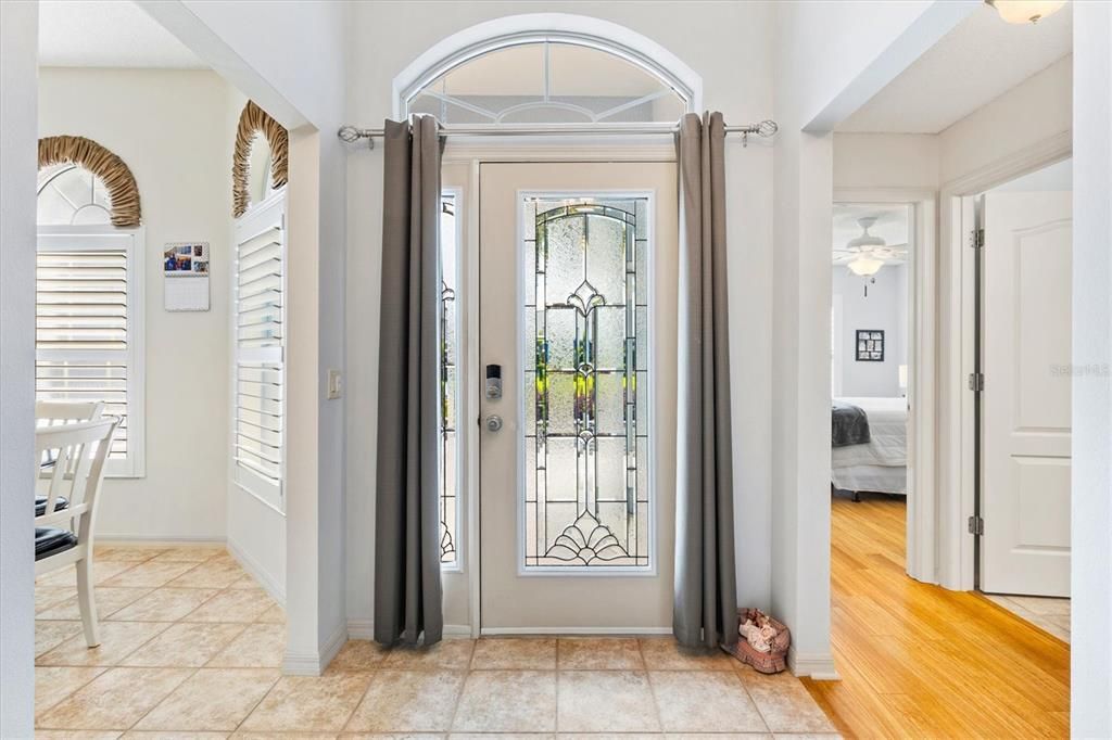 Bright modern entryway