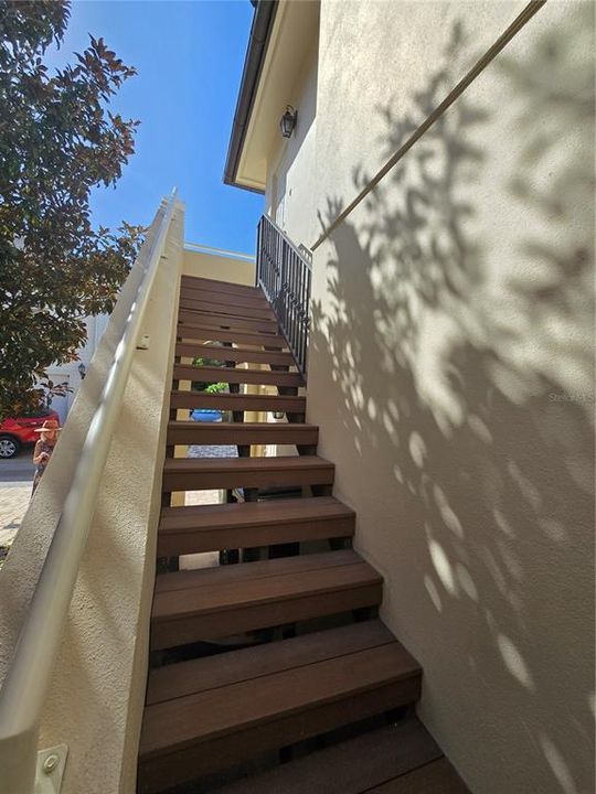 Stairwell to front door