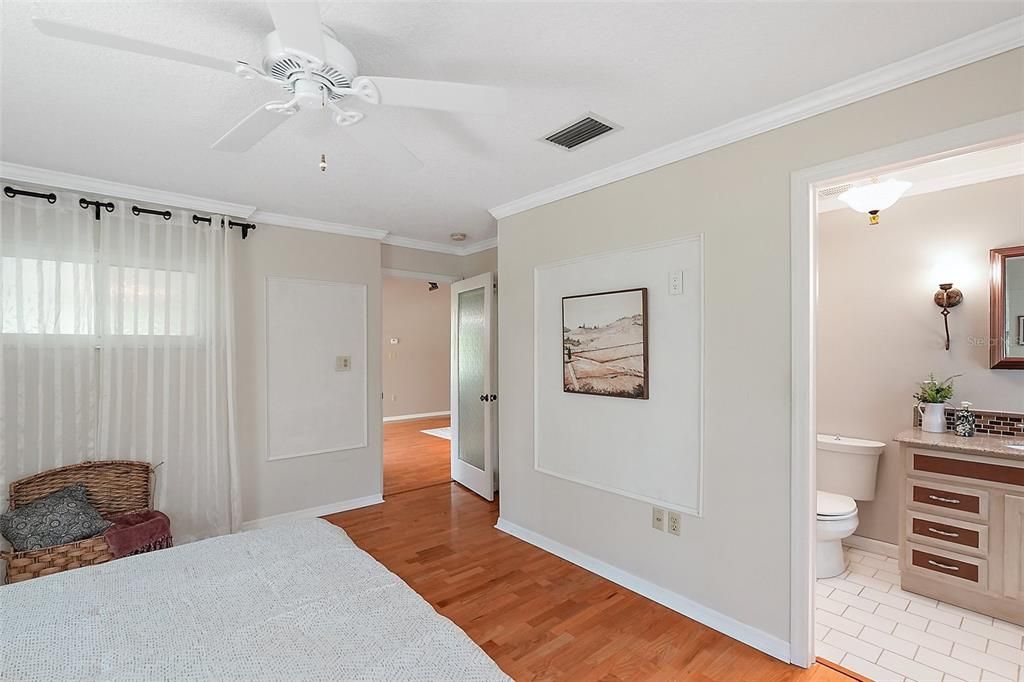 Primary bedroom with ensuite bathroom