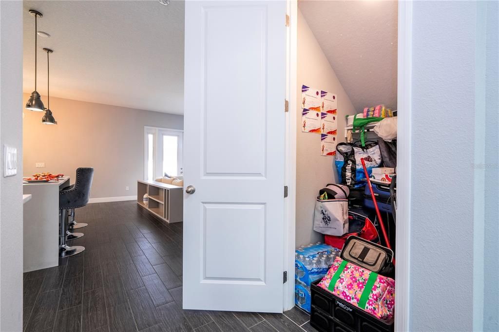 Closet Behind Stairs