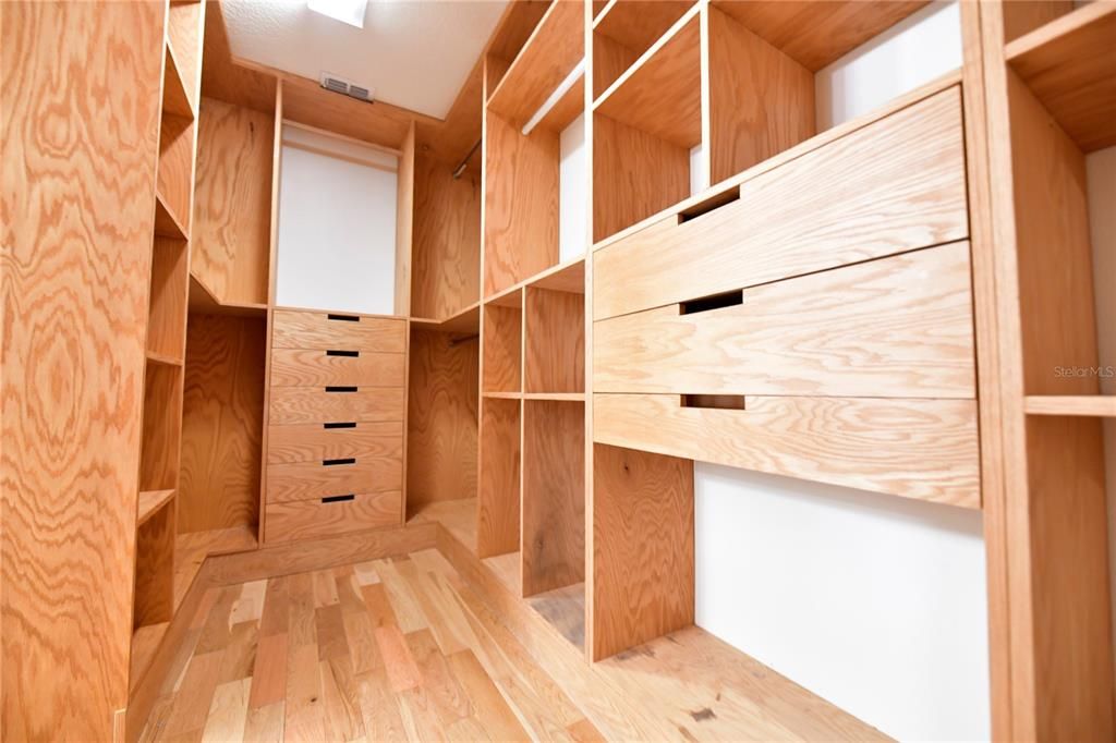 Master walk-in closet