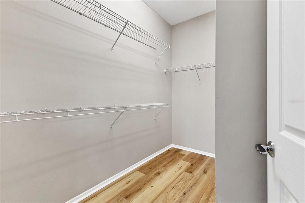 Large walk-in main closet