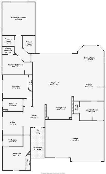 Floor Plan.  Estimate Only