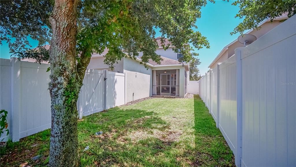 Fenced Back yard