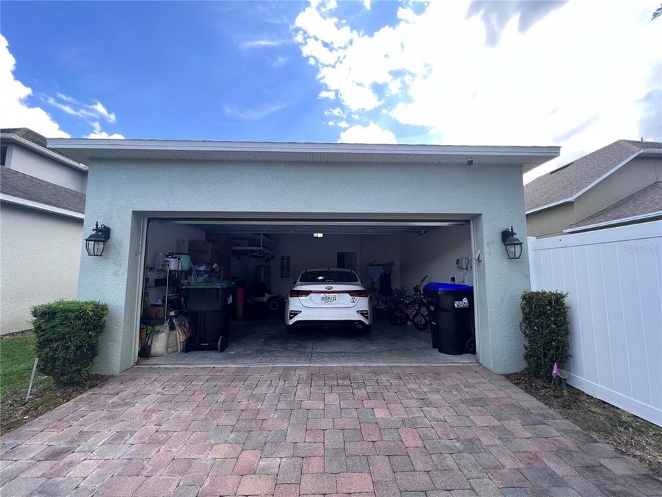 Two car garage