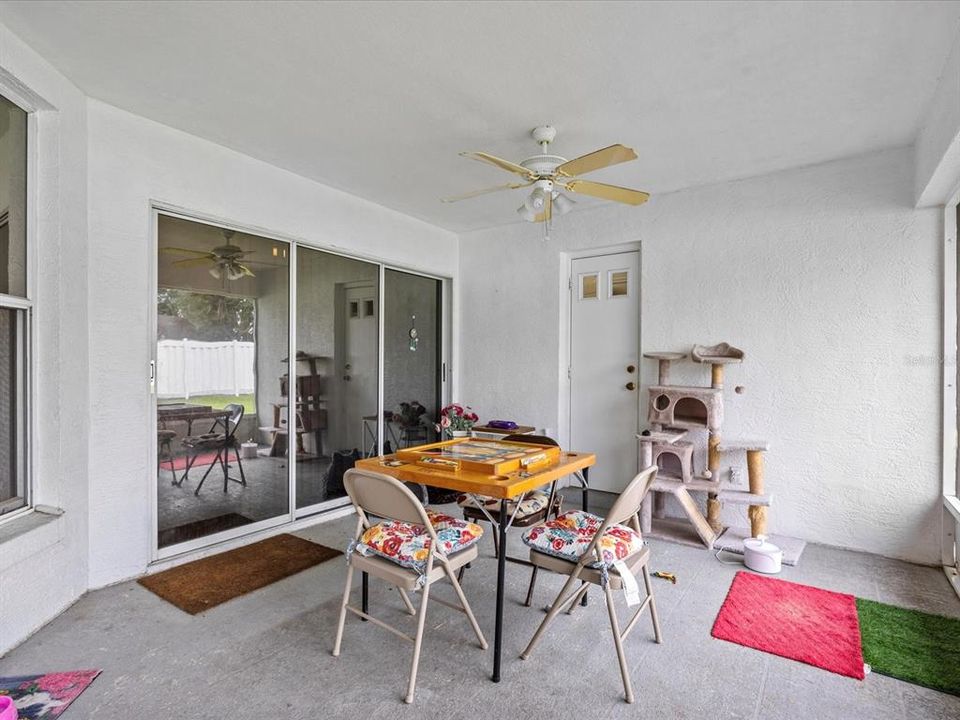 Large screened in porch.