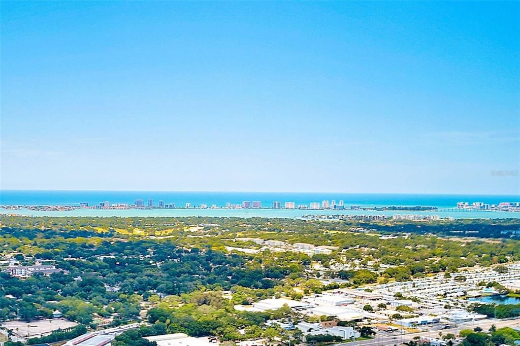 Aerial shot of Largo, FL