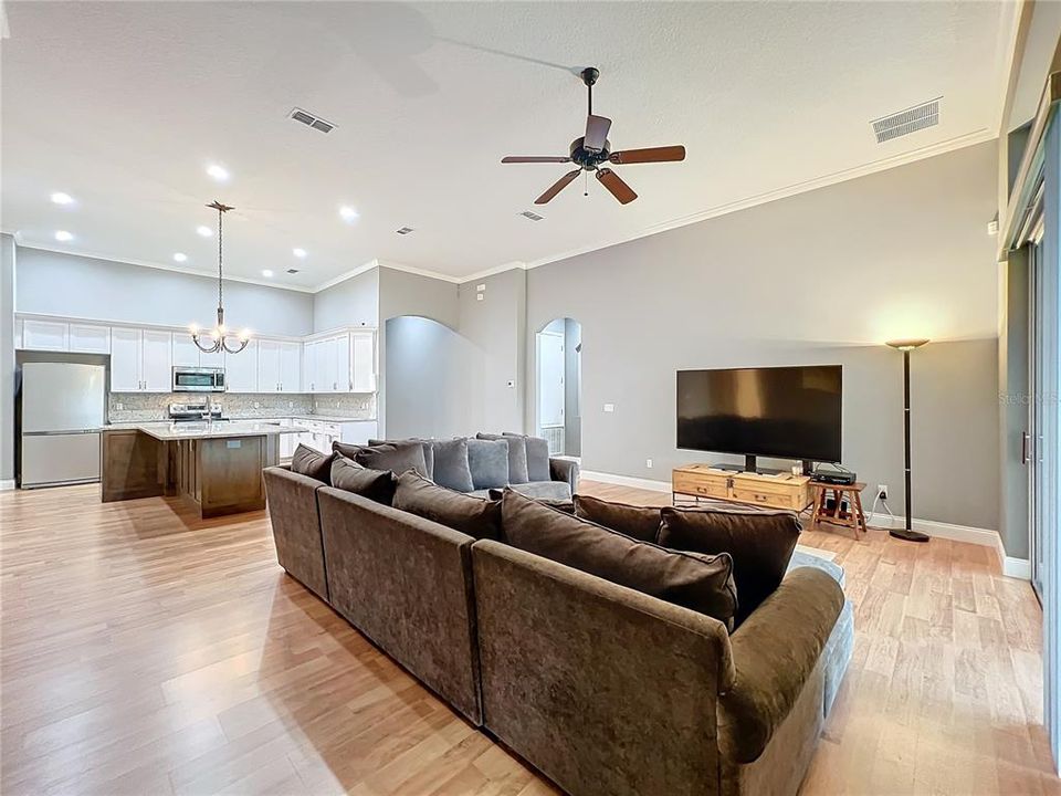 Family room/kitchen view