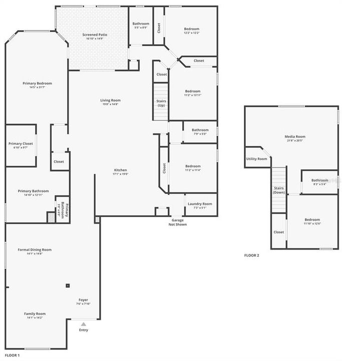 Floorplan 3 -both upstairs & downstairs