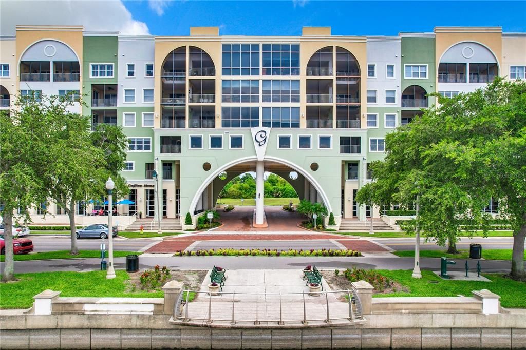 entrance of building