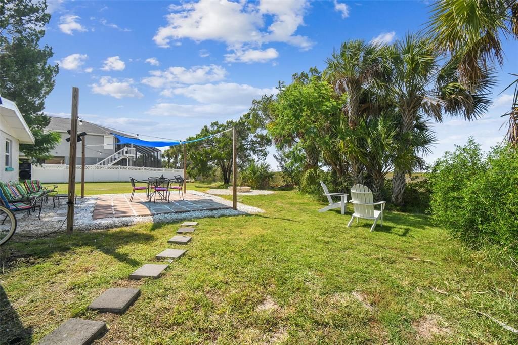 room for cornhole, grilling and just hanging out