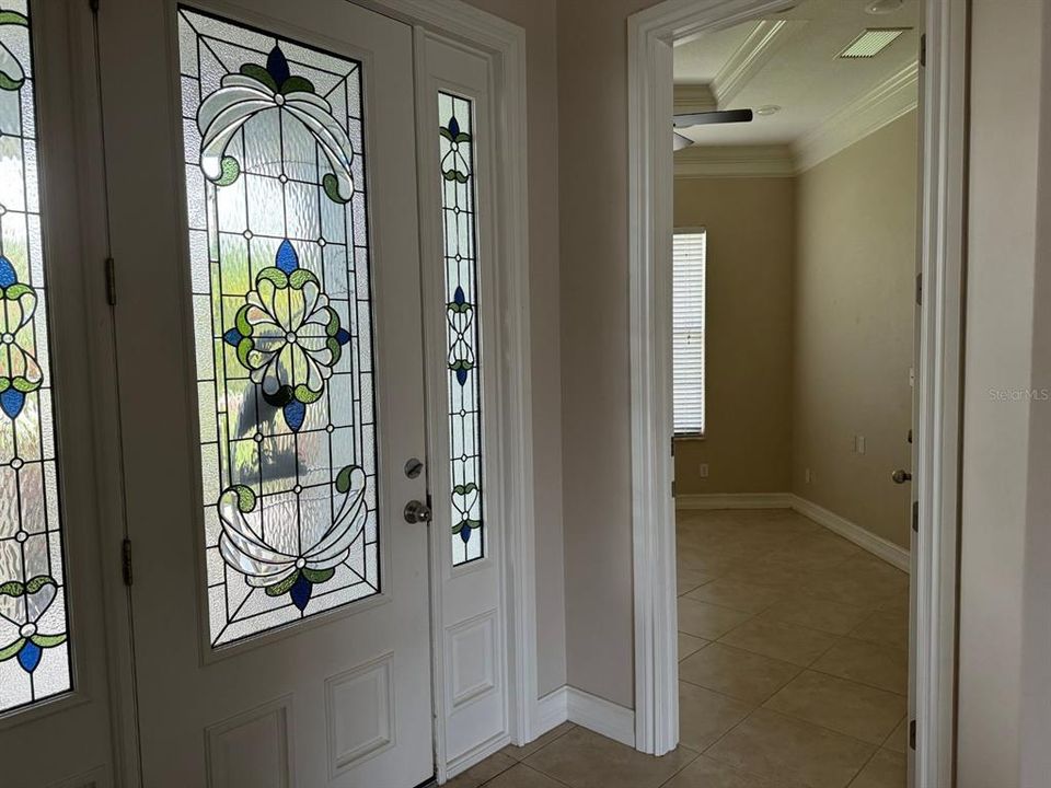 Entry door into bonus room or 4th bedroom