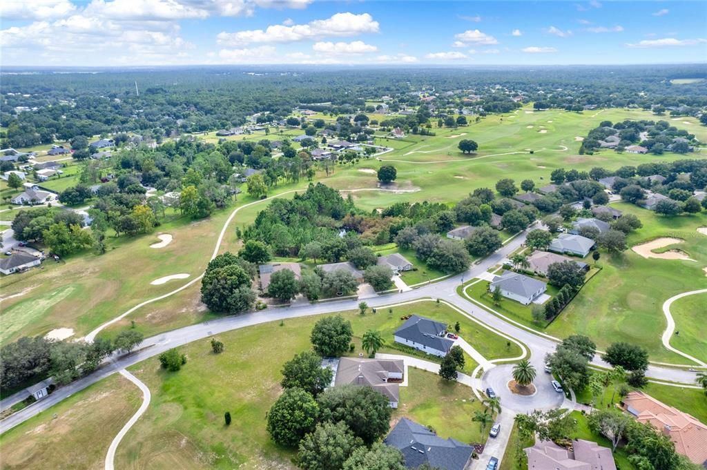 Aerial view of the community lay out