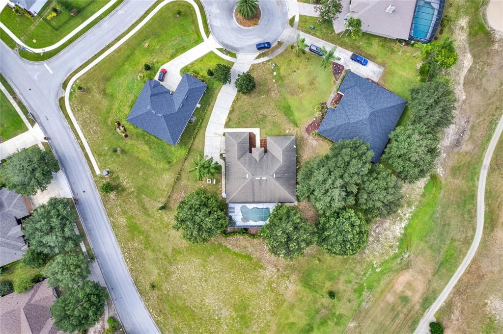 Aerial view of the top of the property