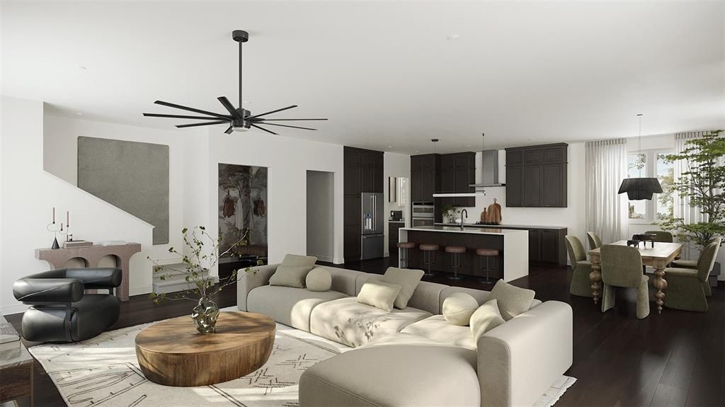 Main floor interior rendering