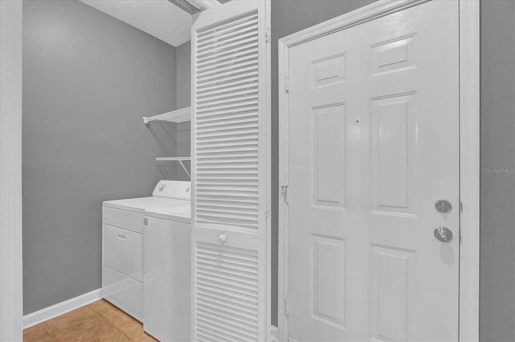 Entry Hall to In Unit Laundry Room