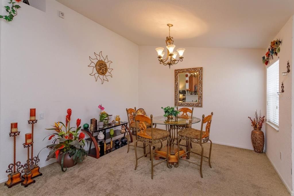 Large open dining room for the holidays