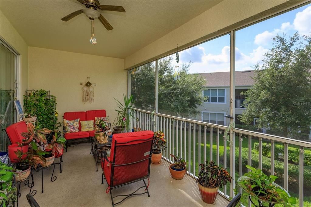 Ample outdoor living area