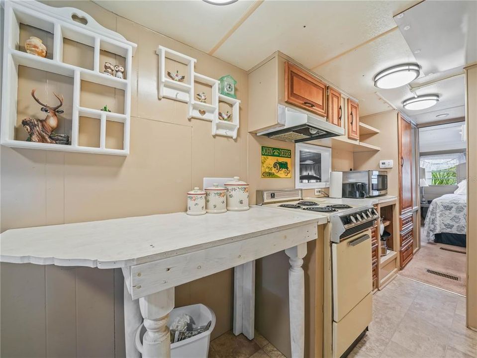 Kitchen with counter space