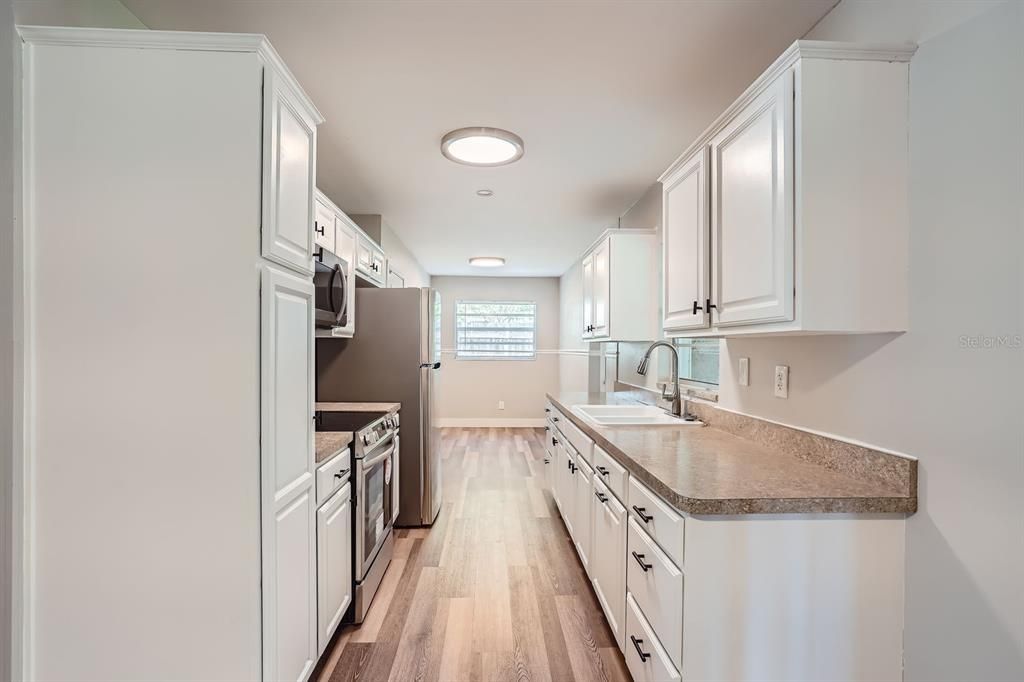 Kitchen from dining area