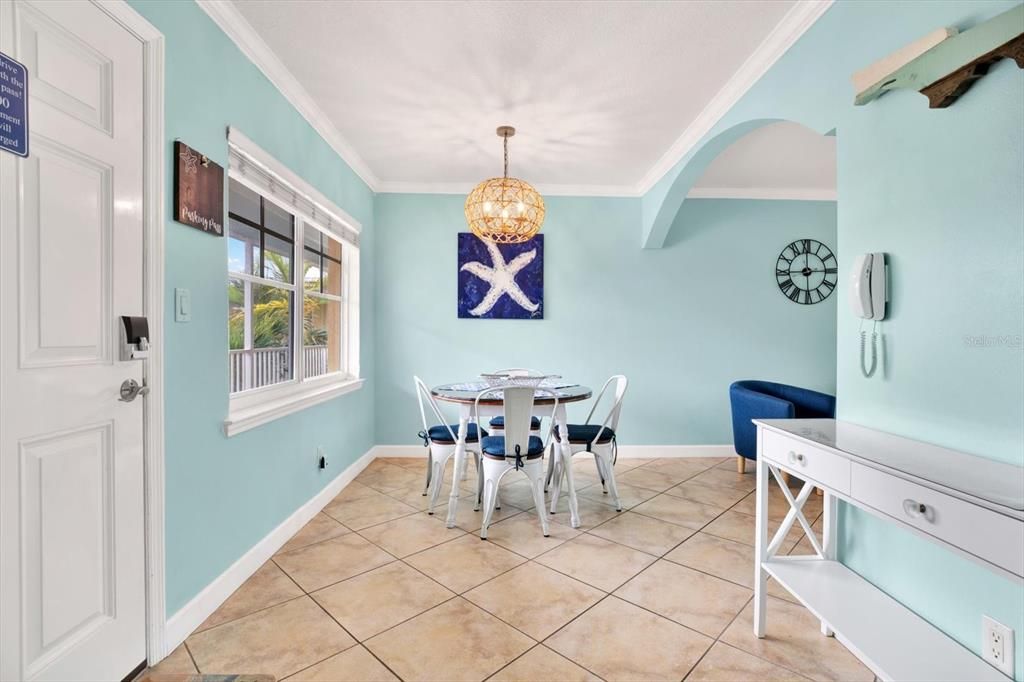 Morning dining area is graced with natural light!