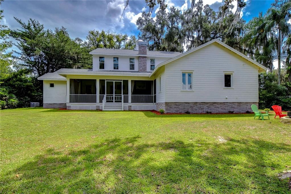 Rear view of main home